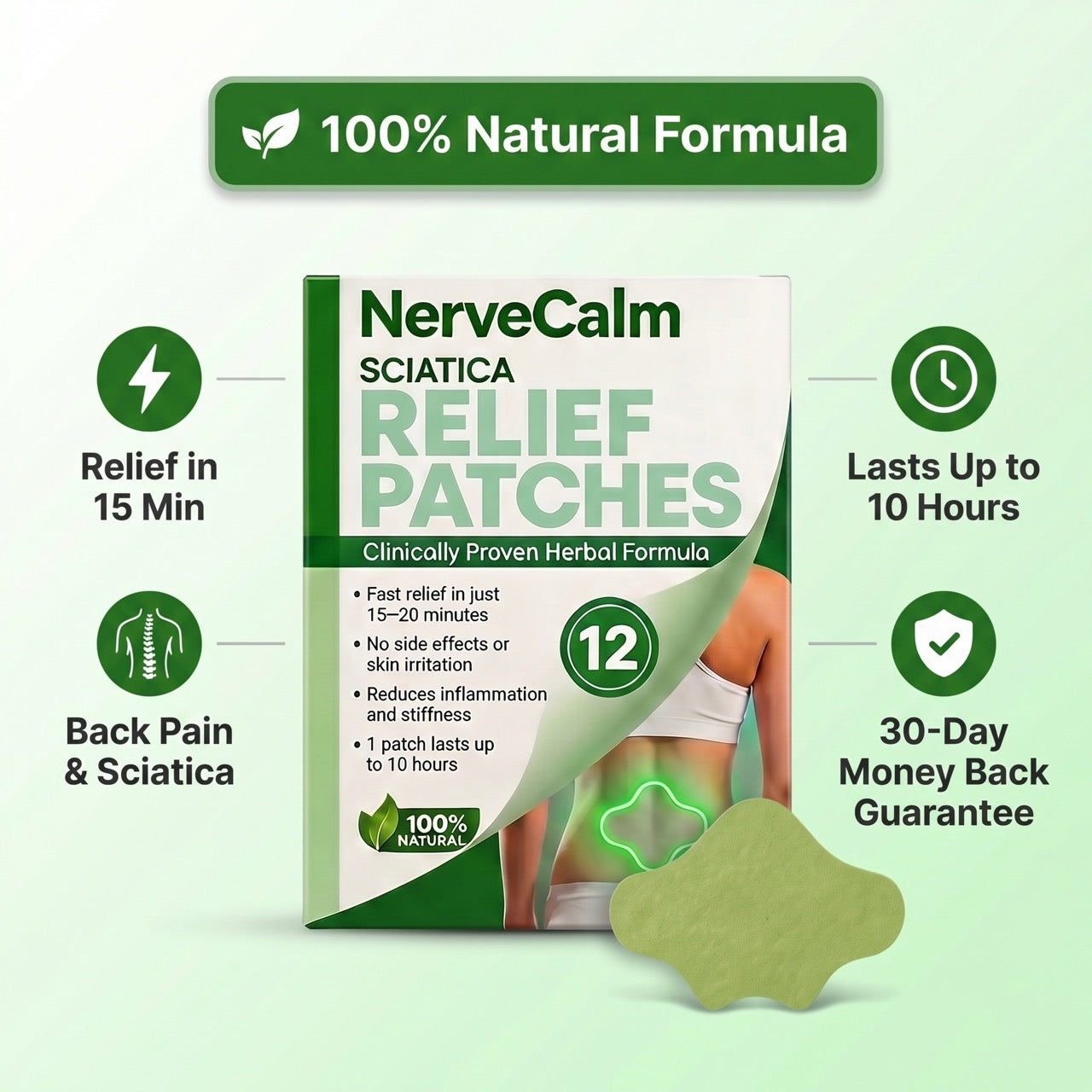 NerveCalm™ Sciatica Pain Relief Patches
