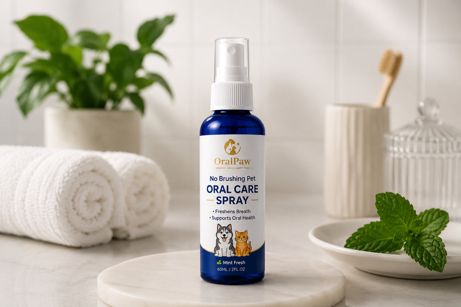 OralPaw™ Pet Dental Spray – Instantly Eliminates Bad Breath