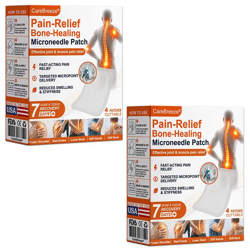 CareBreeze® Pain-Relief Bone-Healing Microneedle Patch