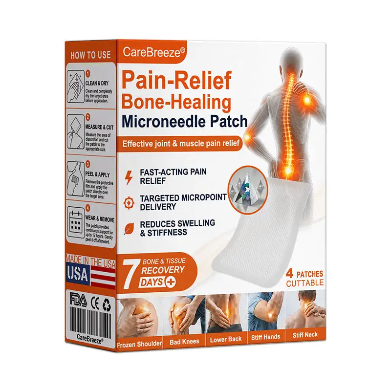 CareBreeze® Pain-Relief Bone-Healing Microneedle Patch