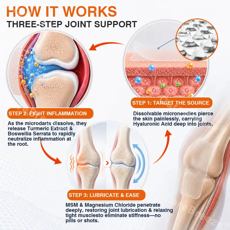 CareBreeze® Pain-Relief Bone-Healing Microneedle Patch