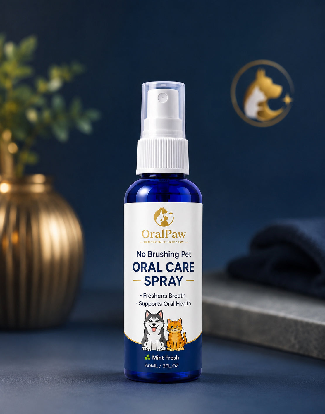 OralPaw™ Pet Dental Spray – Instantly Eliminates Bad Breath
