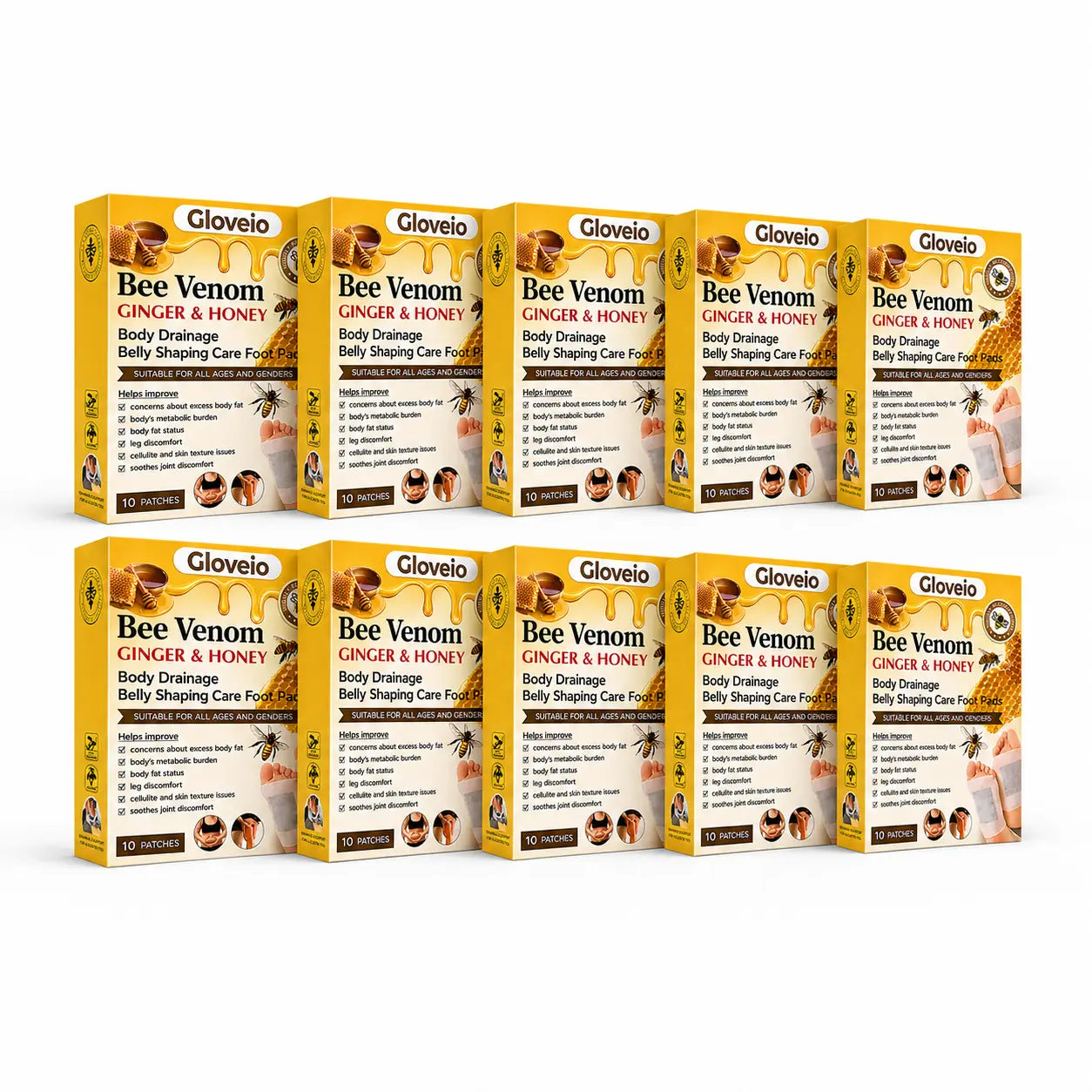 GloveioTM Bee Venom Foot Patches