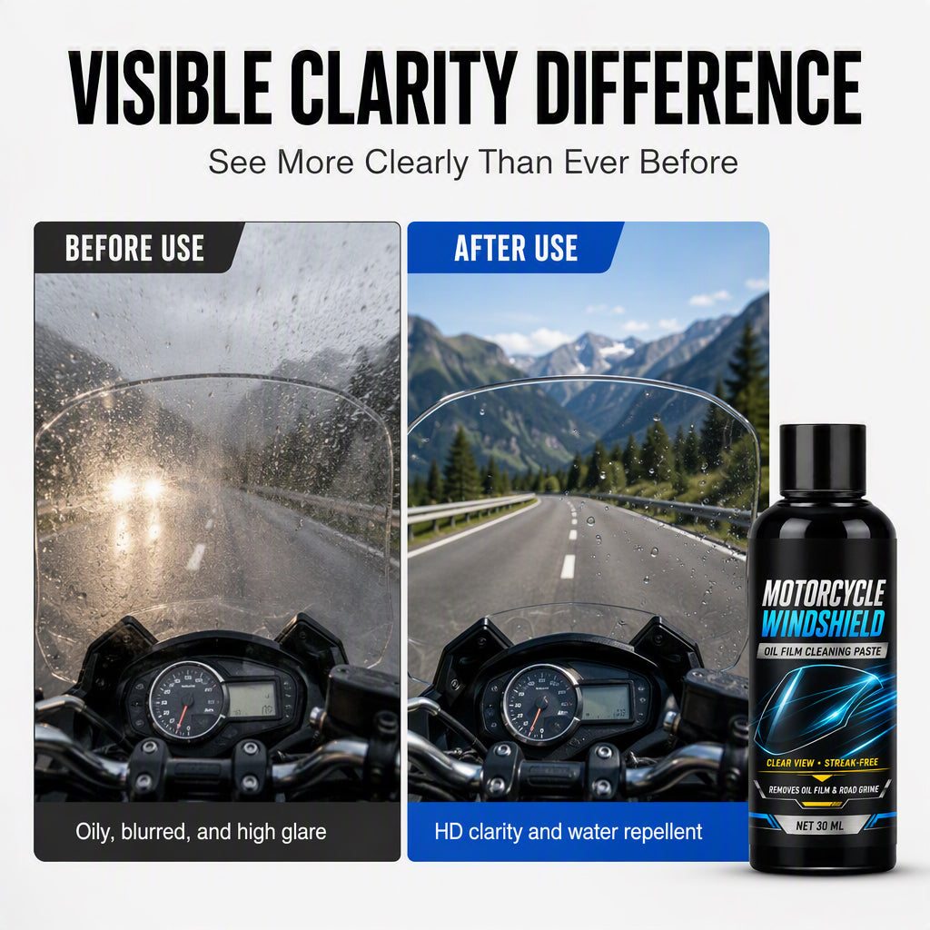 🔥🎁Nyhet 50 % RABATT🔥Pasta för borttagning av oljefilm från motorcykelvindrutor